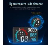Head Up Display inteligente, GPS Head Up Display universal de 5,5 pulgadas con velocidad de visualización, altitud, azul
