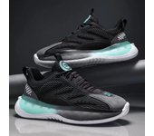 Zapatos de hombre 2024, verano cien, zapatos informales de coco, zapatos deportivos de malla transpirable, zapatos de marea para hombres, zapatos de baloncesto para correr, grandes 47 yardas 39 negro