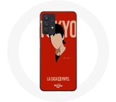 Coque pour Samsung Galaxy A32 5G La casa de papel Tokyo Fanart logo