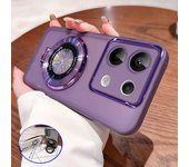 Funda con soporte Magsafe para Oppo Reno 11, Reno11 F, 11F, 8T, 7Z, 8, 7, Find X5 Lite, 7, 10 Pro, A5, A9, A59, A79, A60, transparente OPPO Reno11 púrpura