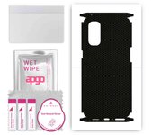 apgo Protective Skin Sticker for the back+sides compatible with Oppo Reno4 Pro 5G, Full Wrap Film, Foil, Vinyl - Pattern Matrix