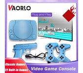 VAORLO Controlador de juegos por cable Reproductor dual Plug-in Consola PS1 Apariencia Consola de juegos de 8 bits TV de 8 bits Regalo de arcade retro de alta definición Game Card
