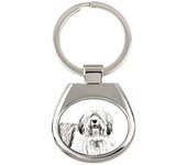 Polish Lowland Sheepdog, PON, Valee Sheepdog - keychain with a dog, keychain with a print, personalized pendant from the Art-Dog brand plata