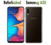 Teléfono móvil Samsung Galaxy A20 A205U reacondicionado con SIM única / A205F Dual SIM 3GB RAM 32G ROM A205U Simple Set negro