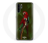 Coque pour Huawei P30 Pionus Perroquet Rouge