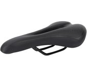 Asiento de bicicleta de montaña suave y cómodo, a prueba de golpes, repuesto de sillín de bicicleta negro