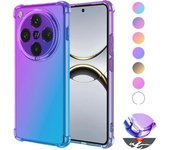 Funda de teléfono transparente a prueba de golpes con degradado para OPPO Find X8 Pro X7 Ultra X6 X5 Pro Airbag Funda trasera de silicona protectora Find X8 Pro