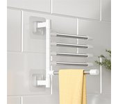 Toallero giratorio de acero inoxidable para baño, toallero giratorio, colgador de estante de cocina montado en la pared, 1 ud. 2 Layers