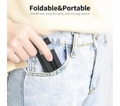 Soporte portátil multifuncional para ordenador portátil, soporte plegable para tableta y teléfono inteligente 3 en 1, Mini estable negro