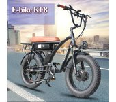KATELES KF8 bicicleta eléctrica todo terreno 20 pulgadas neumático ancho bicicleta eléctrica 2000W Motor Dual 23AH batería todoterreno motocicleta E Bike 1000W48V23AH