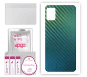 apgo Protective Skin Sticker for the back compatible with Cubot J8, Wrap Film, Foil, Vinyl - Pattern Carbon Chameleon CAKA1
