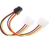 Cable de alimentación 4p a 6p Tarjeta de vídeo gráfica Molex de 4 pines a cable de fuente de alimentación PCI-Express PCIE de 6 pines