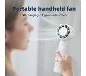 Pequeño ventilador recargable USB, Mini refrigerador de mano, carga de escritorio, oficina, dormitorio al aire libre, hogar, estudiante, ventilador portátil rosa azul