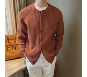 Suéter cálido de lana gruesa retro para hombre - Chaqueta de punto informal de invierno 2XL
