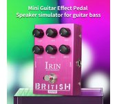 IRIN Mini Pedal de efectos de guitarra M-SHALL Simulador de altavoz Gabinete Simulador Pedal efector de guitarra púrpura