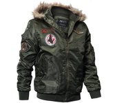 Chaqueta de invierno para hombre, abrigo grueso de algodón térmico, parka, chaqueta de piel sintética para hombre, sudaderas cálidas, chaquetas tácticas, Parks Homme S azul