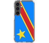 Coque Téléphone - Samsung - Galaxy S24 Ultra - Drapeau RDC - Souple - Multicolor