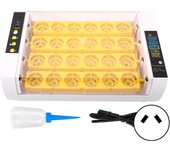Incubadora inteligente totalmente automática de 60 W para 24 huevos de gallinas.