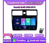 Radio de coche Android de 10 pulgadas Carplay para Suzuki Swift 2005-2010 reproductor de vídeo Multimedia para coche navegación GPS WIFI 2 + 32GB 1+16GB
