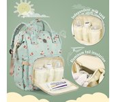 Mochila para pañales, bolsa para bebé de gran capacidad, mochila de viaje multifunción, bolsa para pañales, bolsa de lactancia, bolsa impermeable para momia de moda