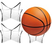 Base de soporte para exhibición de fútbol, soporte para balones de fútbol, nuevo soporte para balones de baloncesto transparente