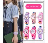 Reloj de cuarzo con dibujos de mariposas, correa de silicona digital, reloj de regalo para niños One Size púrpura