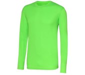 AWDis Just Cool Camiseta de manga larga para hombre con rendimiento deportivo fresco L coche de bomberos rojo