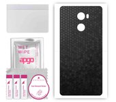 apgo Protective Skin Sticker for the back compatible with Xiaomi Redmi 4 (China), Wrap Film, Foil, Vinyl - Pattern Black Honeycomb