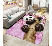 Alfombras de animales, tapete con patrón de Panda bonito, tapete de bambú para puerta, tapete con estampado de Panda de dibujos animados, alfombras para dormitorio, sala de estar, decoración del hogar 40cm x 60cm