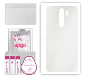 apgo Protective Skin Sticker for the back compatible with Xiaomi Redmi Note 8 Pro, Wrap Film, Foil, Vinyl - Pattern Matte Transparent