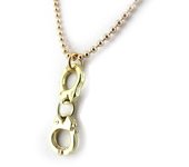 Les Trésors De Lily [N1133] - Collier Créateur 'Menottes' doré oro