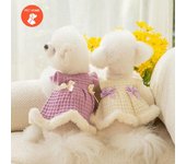Ropa cálida para mascotas, abrigo con estampado bonito, camisa para perros y gatos pequeños y medianos, chaqueta, traje de invierno para Bulldog Francés y Chihuahua S