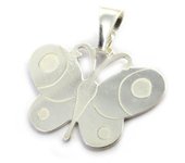 Les Trésors De Lily [M6709] - Pendentif Argent 'Papillon' argenté plata