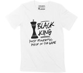 Camiseta ULTRABASIC para hombre Black King La pieza más poderosa del juego Regalo de cumpleaños XS blanco