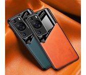 Funda para Huawei P20 P30 Lite P40 Pro Plus, funda de teléfono de cuero de lujo para Huawei P60 P50 Pro, funda protectora de silicona magnética P60 negro