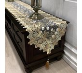 Lujosa funda antipolvo bordada de estilo europeo para muebles de uso intensivo: tocadores, escritorios, banderas, zapateros y armarios largos. 40x100