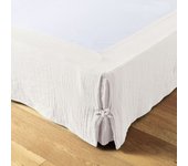 Cache-sommier  Gaïa  toutes dimensions  Gaze de Coton  - Gaïa Chantilly - 90 x 190 cm