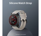 ¿Reemplazo unisex de 22 mm?Correa de Reloj de Silicona con Destornillador Hebilla Negra Compatible con GARMIN 22mm negro