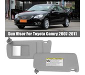Parasol para coche parasol gris con espejo de maquillaje OEM 74310-06750 reemplazo del organizador derecho izquierdo del lado del pasajero del conductor Right passenger side