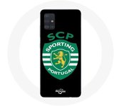 Coque maniacase pour Samsung Galaxy A71 scp sporting portugal fond noir