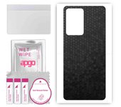 apgo Protective Skin Sticker for the back compatible with Xiaomi 13 Lite, Wrap Film, Foil, Vinyl - Pattern Black Honeycomb