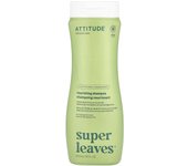 ATTITUDE, Super Leaves™, Champú nutritivo, Aceite de semilla de uva y hoja de olivo, 16 oz (473ml)