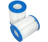 2PCS Filtro de Piscina Inflable PP Reutilizable Cartucho de Filtro de Piscina Inflable para Repuesto