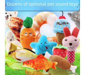 Juguete interactivo de peluche para mascotas con sonidos realistas para mayor comodidad y alivio del estrés. Lucky Bag-1