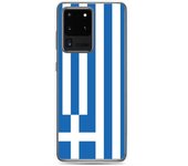Coque Téléphone - Samsung - Galaxy S20 - Drapeau Grèce - Souple - Multicolore