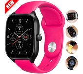 Correa de reloj de 20 mm y 22 mm para Amazfit GTS 4/3/2/GTR4 Mini/GTR/2E/Pro de 47 mm, pulsera deportiva de silicona para Amazfit Bip/U/3/Pro 20mm watch strap