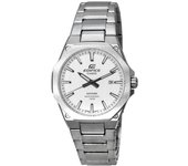 Reloj para hombre Casio Edifice de acero inoxidable con esfera blanca y cuarzo EFR-S108D-7A EFRS108D-7 100M negro