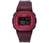 Casio Reloj de cuarzo con correa de resina digital G-Shock GMD-S5600RB-4 200M para mujer borgoña