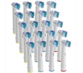 20 psc cabezales de cepillo de dientes eléctricos para Oral B Braun EB17-4 SB-17A 4pcs