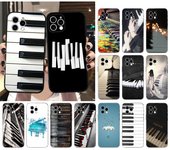 Funda de teléfono con piano musical para iPhone Samsung Galaxy Redmi Xiaomi Oppo OnePlus Note SA 7 8 9 10 11 12 13 14 20 21 22 23 53 54 Pro Max Plus Ultra TPU suave iPhone 6 or 6S